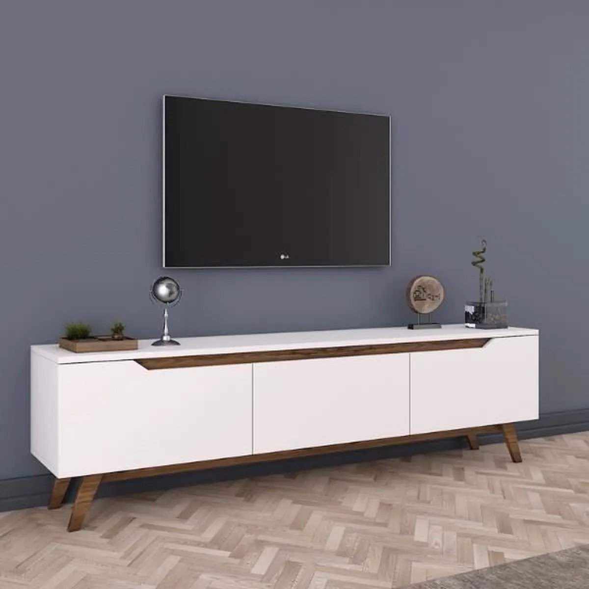 WhatsApp Image 2024-04-17 at 15.12.27 Sobel meuble tv 160 cm Marron/blanc – Image 1