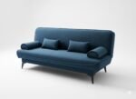 Canapé-lit 3 places Bleu – Image 2