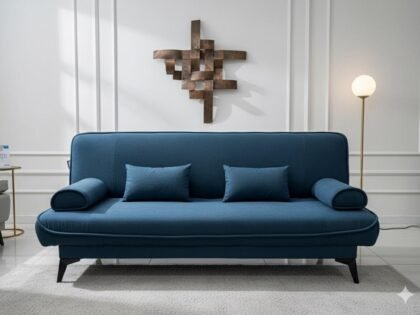 Canapé-lit 3 places Bleu