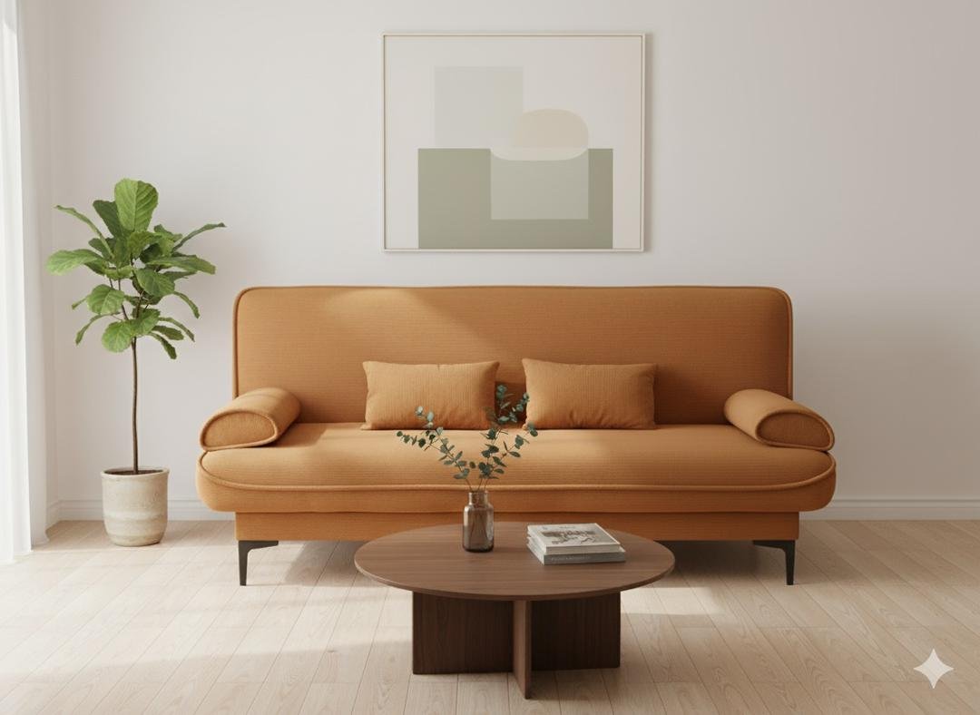 WhatsApp Image 2025-09-17 at 21.18.46 Canapé-lit 3 places Orange brûlé – Image 1