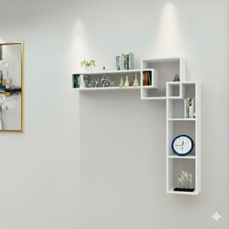 Etagères murales Blanc unique - Noir et blanc