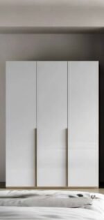 Nancy Armoire blanche/dorée 3 portes – Image 3