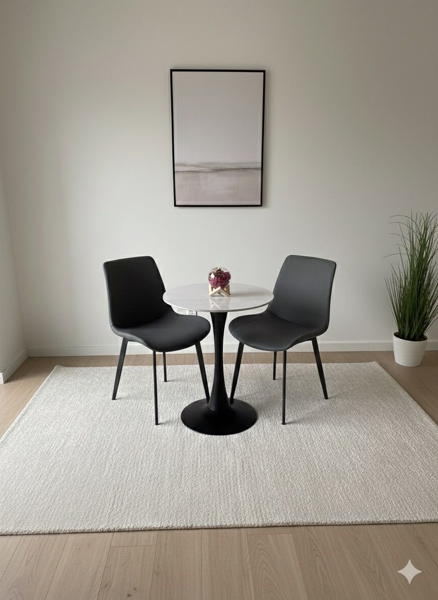 WhatsApp Image 2025-12-03 at 11.41.11 (1) Table à manger ronde avec 2 chaises – Image 1