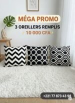 Lot de 3 oreillers déjà remplis – Image 2
