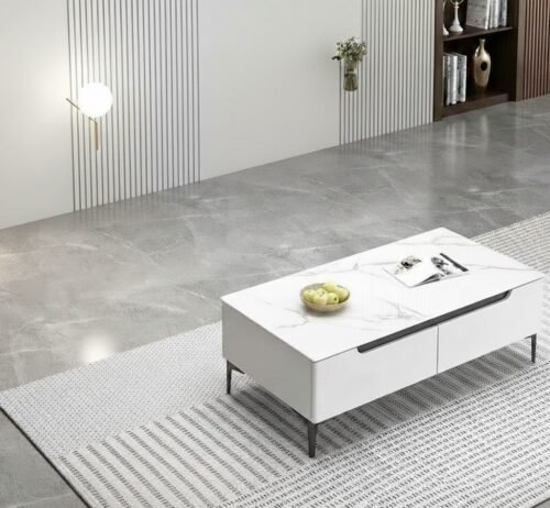Aurora Table basse blanche 120 cm